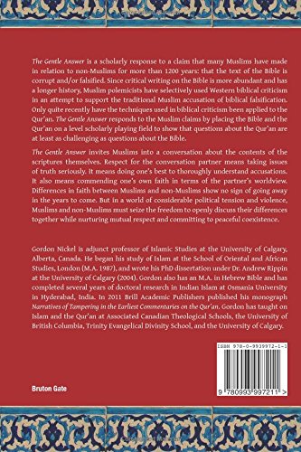 51HFsQ4vIAL The Gentle Answer to the Muslim Accusation of Biblical Falsification Paperback