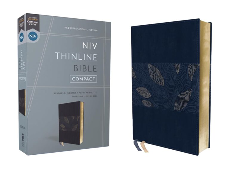 71OCxv09ZlL._SL1500_ Niv, Thinline Bible, Compact, Leathersoft, Blue Floral, Red Letter, Comfort Print