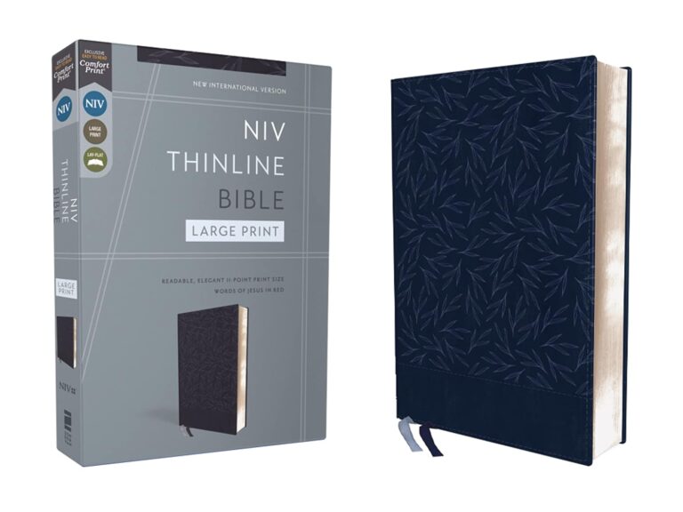 71rJxE5A5+L._SL1500_ Holy Bible: New International Version, Thinline, Navy, Leathersoft, Red Letter, Comfort Print