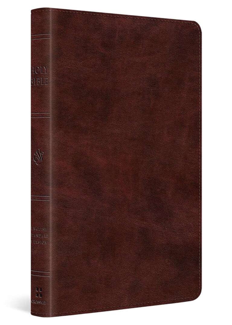 ESV Large Print Thinline Bible (Mahogany)