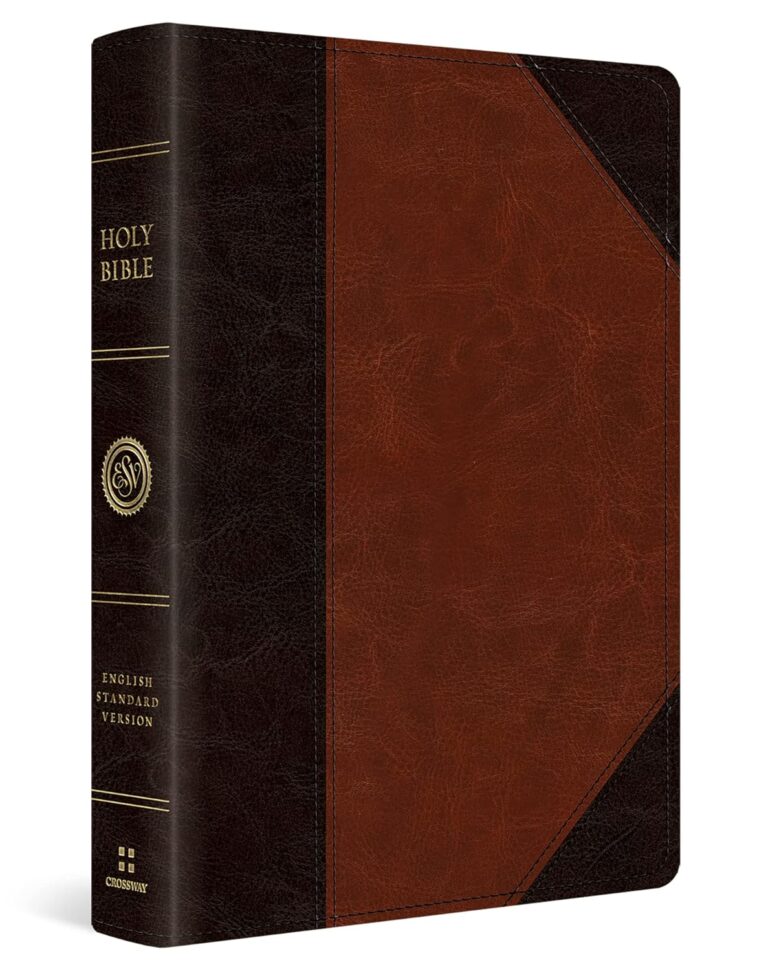 819Yw7xSp-L._SL1500_ ESV Large Print Wide Margin Bible (Trutone, Brown/Cordovan, Portfolio Design)