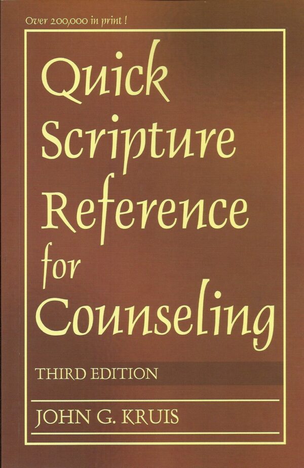Quickr Scripture Reference For Counseling (Third ED)