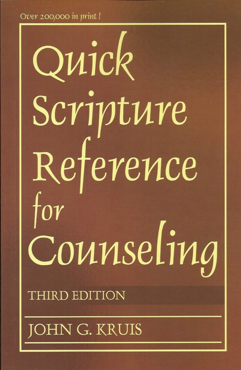 Quickr Scripture Reference For Counseling (Third ED)